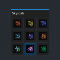 Mount selection virtual menu