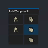 Build and Equipment template selection virtual menu